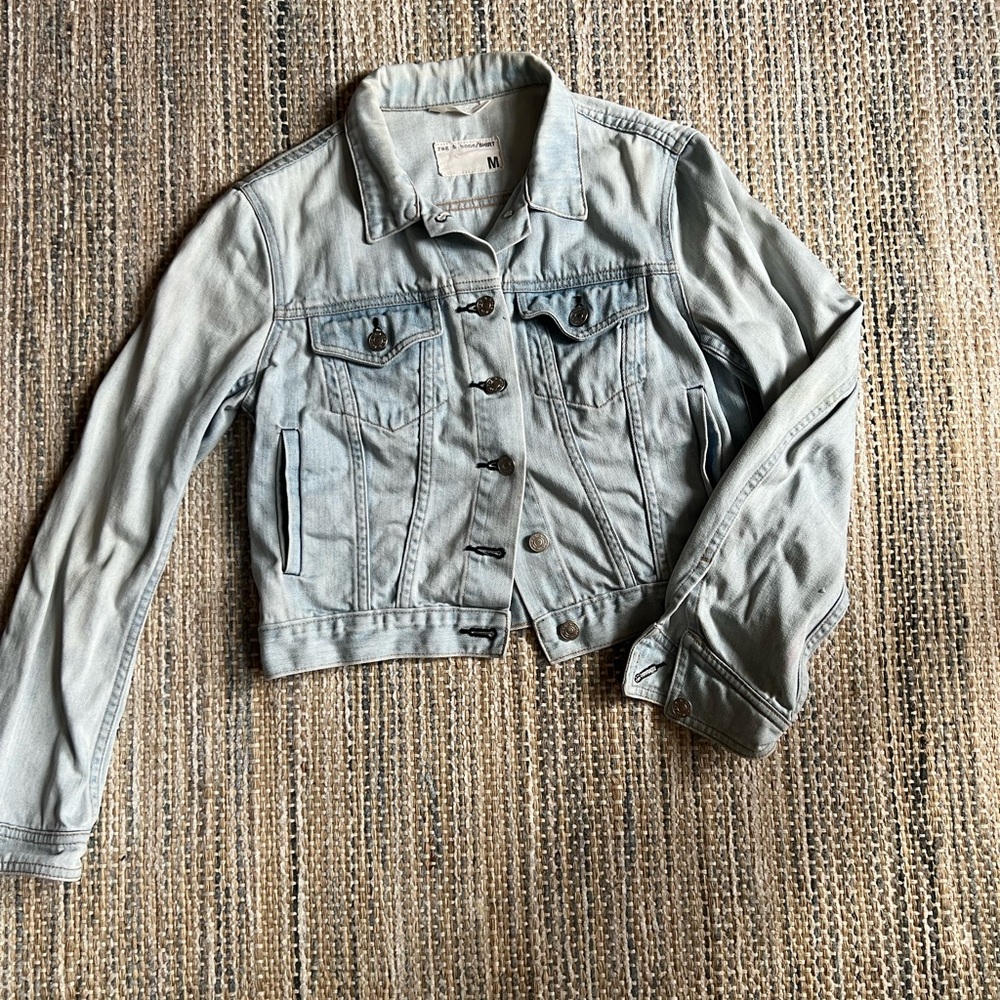 rag & bone Faded Blue Jean Jacket